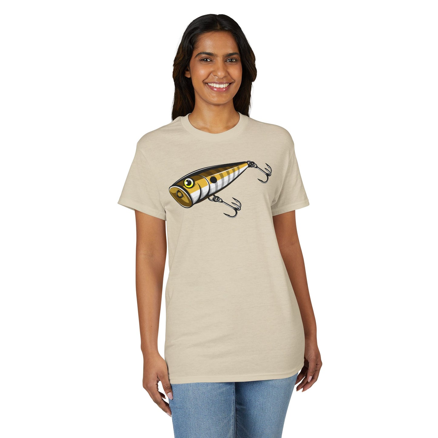 Topwater Popper Lure — Unisex DryBlend® T-Shirt