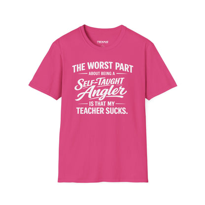 Self-Taught Angler — Unisex Cotton Tee