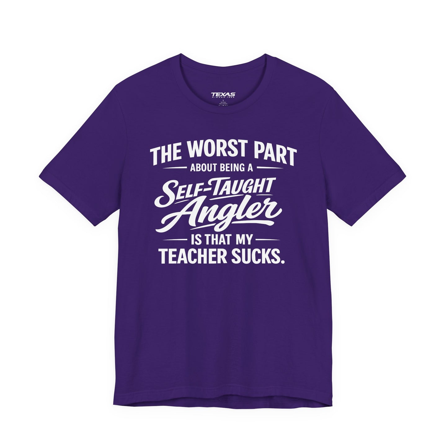 Self-Taught Angler — Unisex Cotton Tee