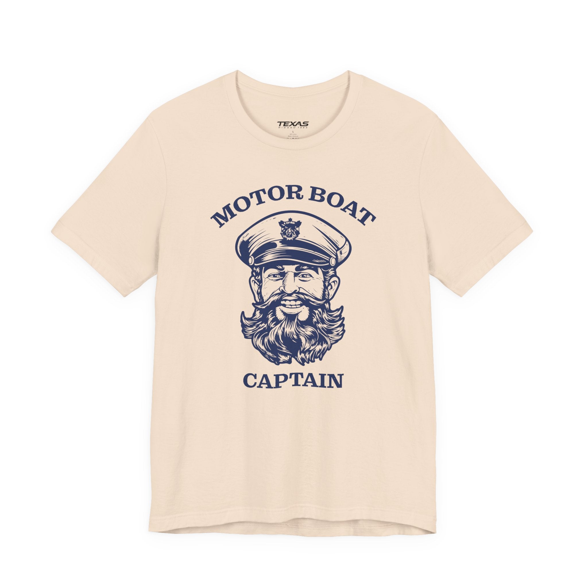 Motor Boat Captain — Unisex Cotton Tee
