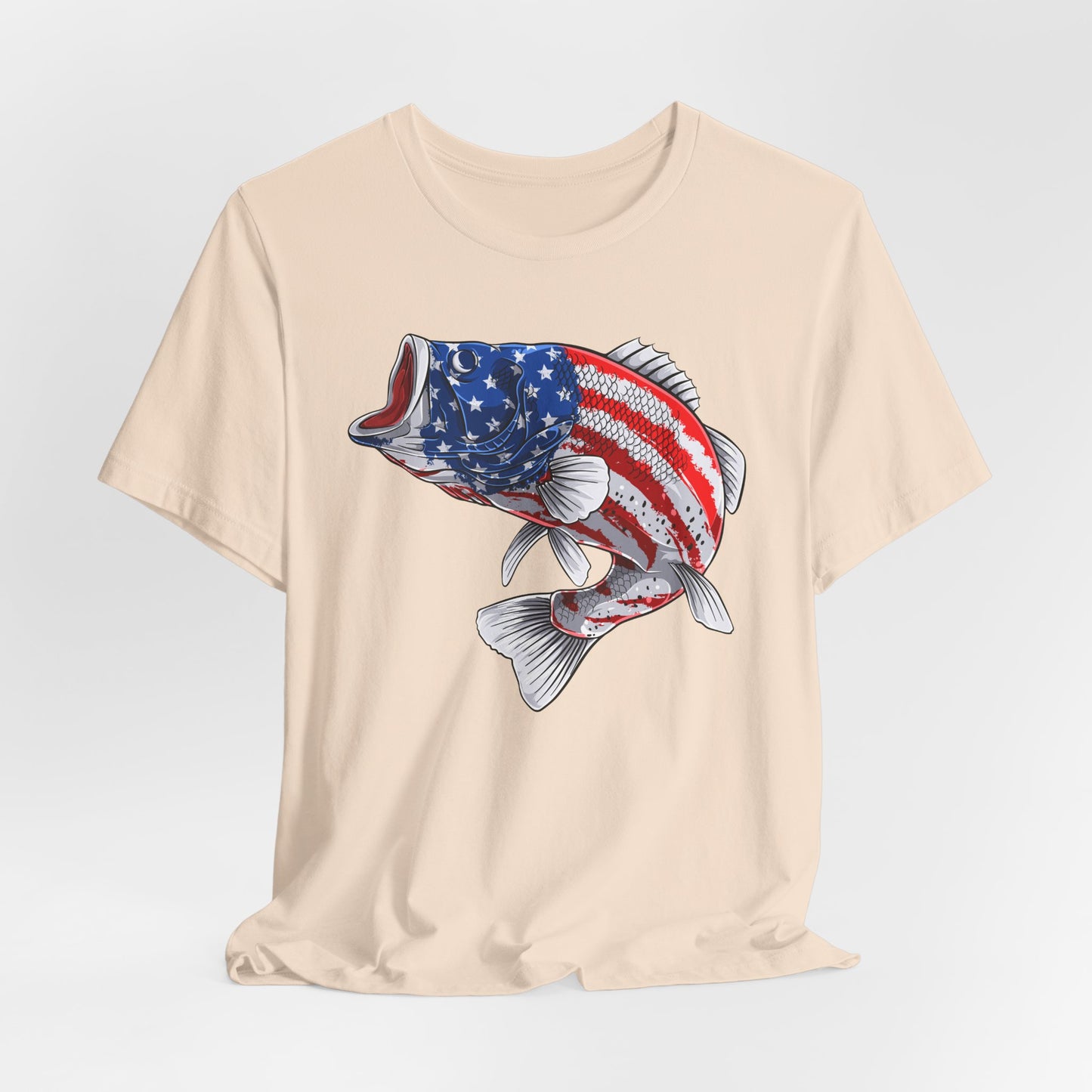 Patriotic Bass — Unisex Cotton Tee