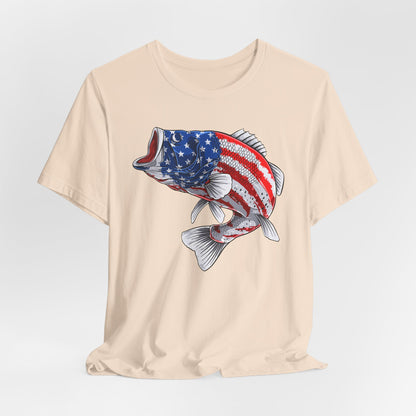 Patriotic Bass — Unisex Cotton Tee