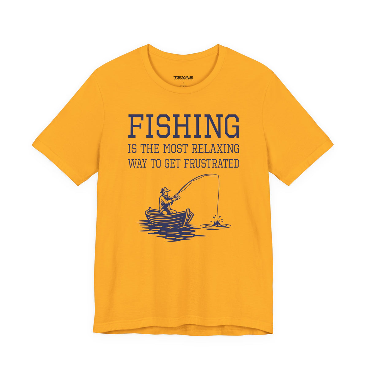 Fishing Is the Most Relaxing Way to Get Frustrated — Unisex Cotton Tee