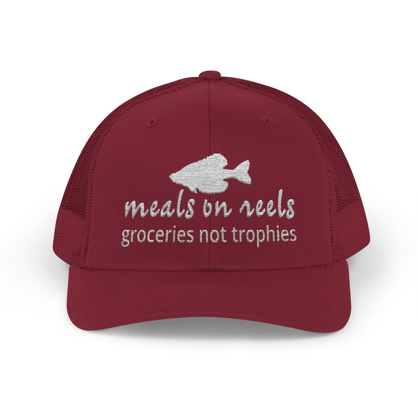 Meals on Reels: Groceries Not Trophies — Embroidered Baseball Cap