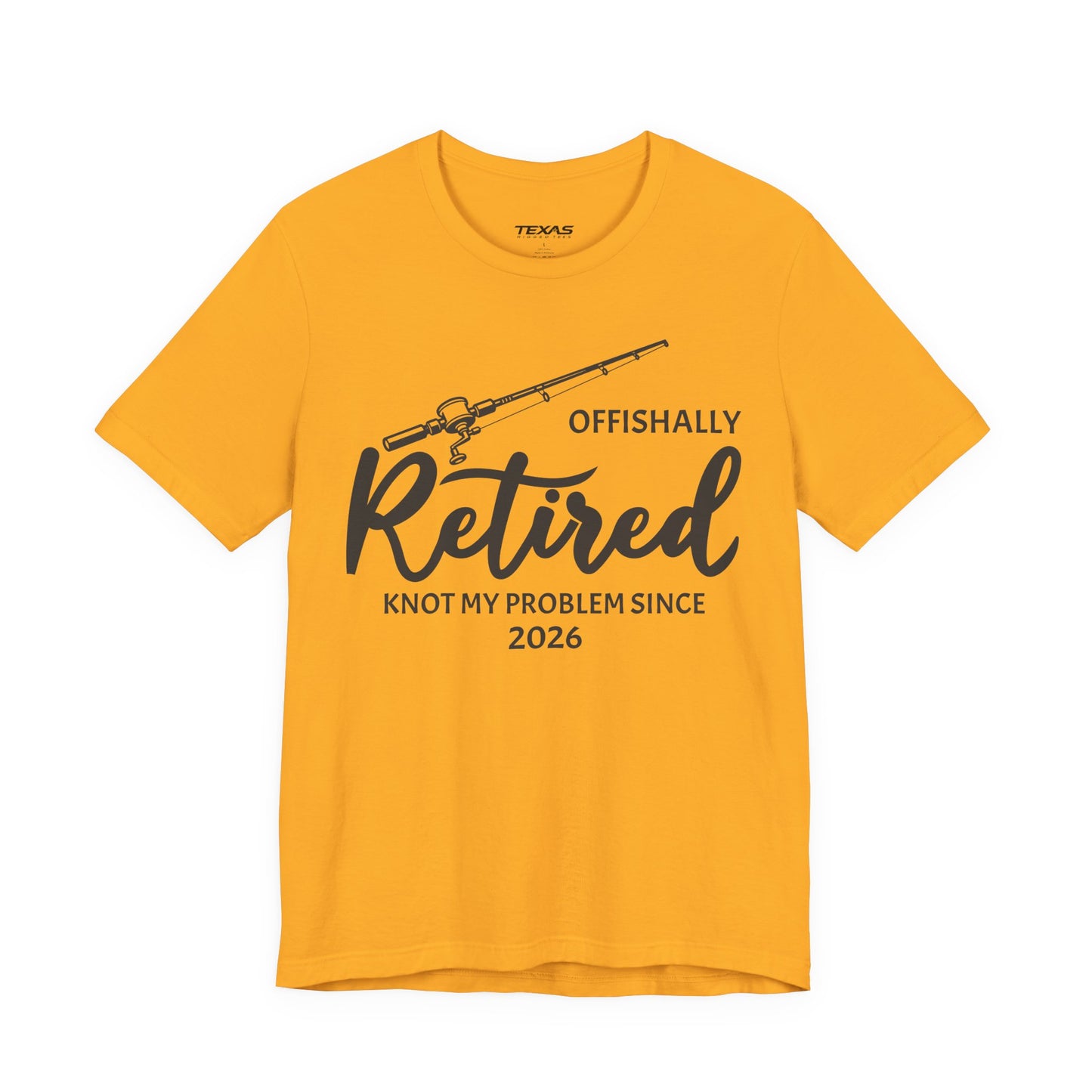 Offishally Retired — Unisex Cotton Tee (Customizable)