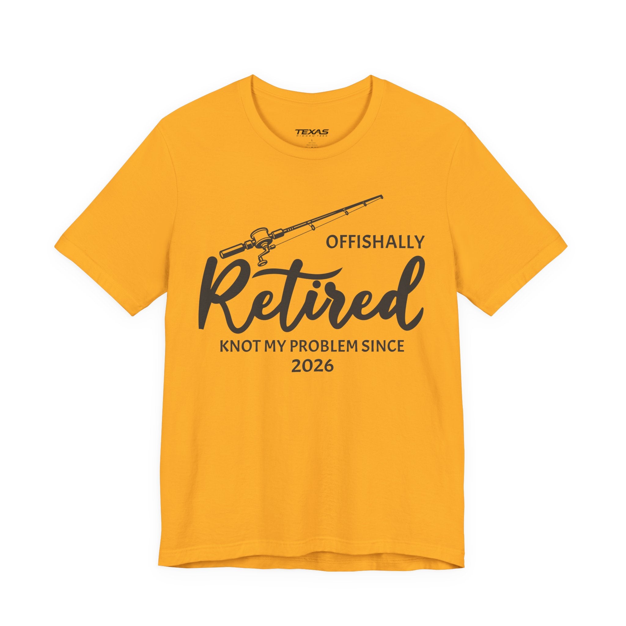 Offishally Retired — Unisex Cotton Tee (Customizable)