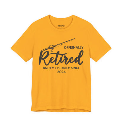 Offishally Retired — Unisex Cotton Tee (Customizable)