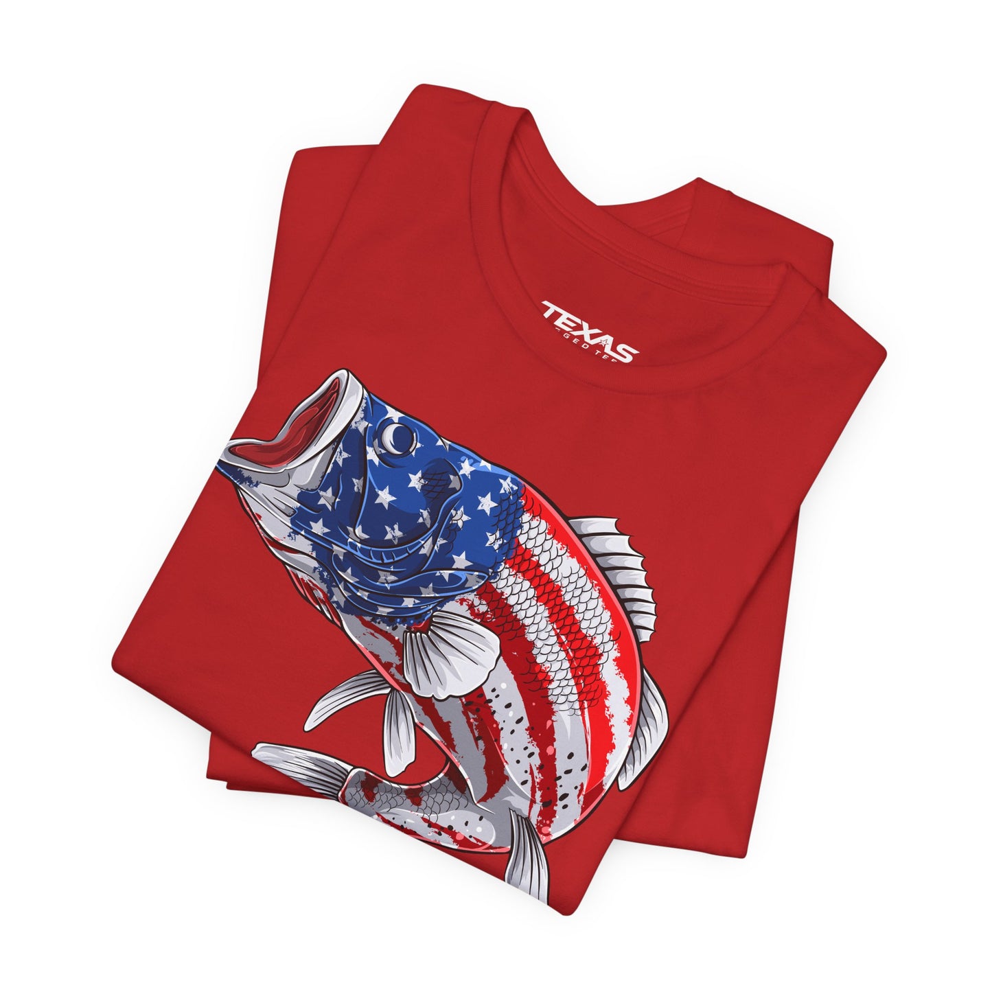 Patriotic Bass — Unisex Cotton Tee