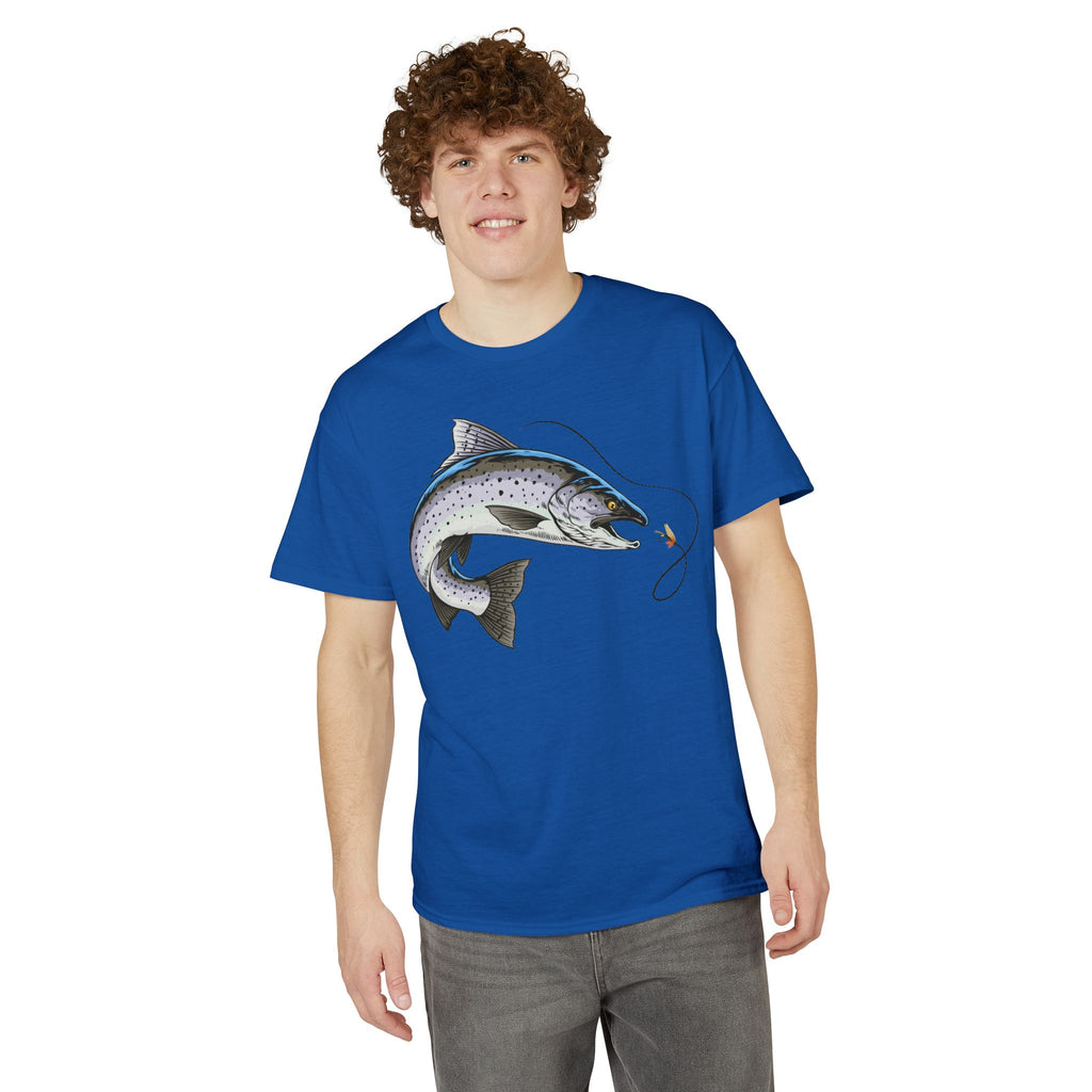 Trout on the Fly — Unisex DryBlend® T-Shirt
