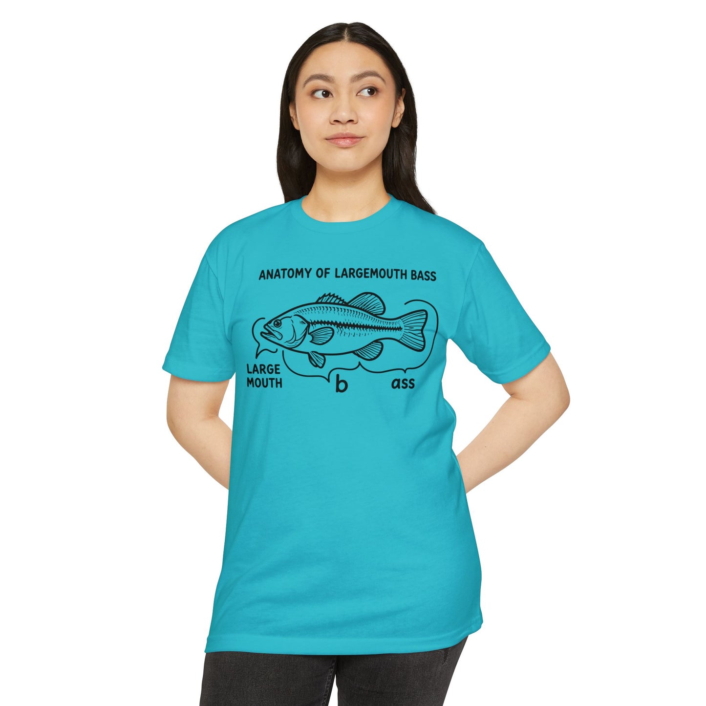 Anatomy of a Largemouth Bass — Cotton-Poly Blend T-Shirt
