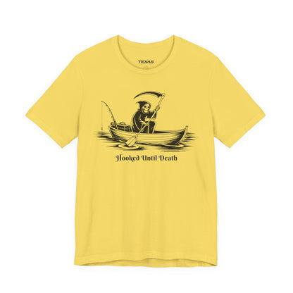 Hooked Until Death — Unisex Cotton Tee