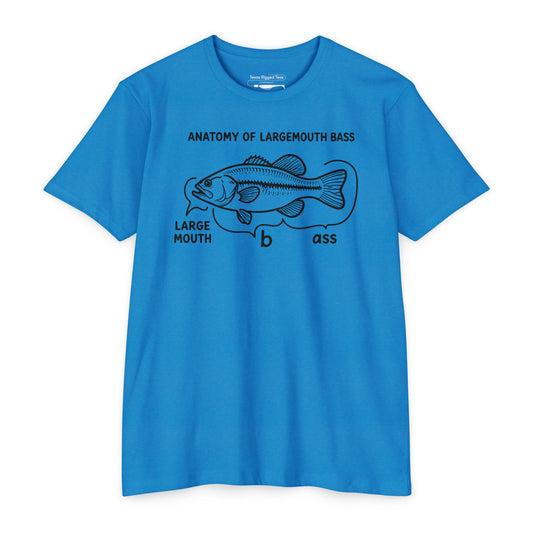 Anatomy of a Largemouth Bass — Cotton-Poly Blend T-Shirt