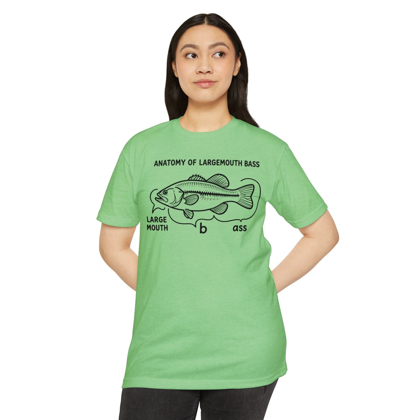 Anatomy of a Largemouth Bass — Cotton-Poly Blend T-Shirt