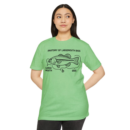Anatomy of a Largemouth Bass — Cotton-Poly Blend T-Shirt