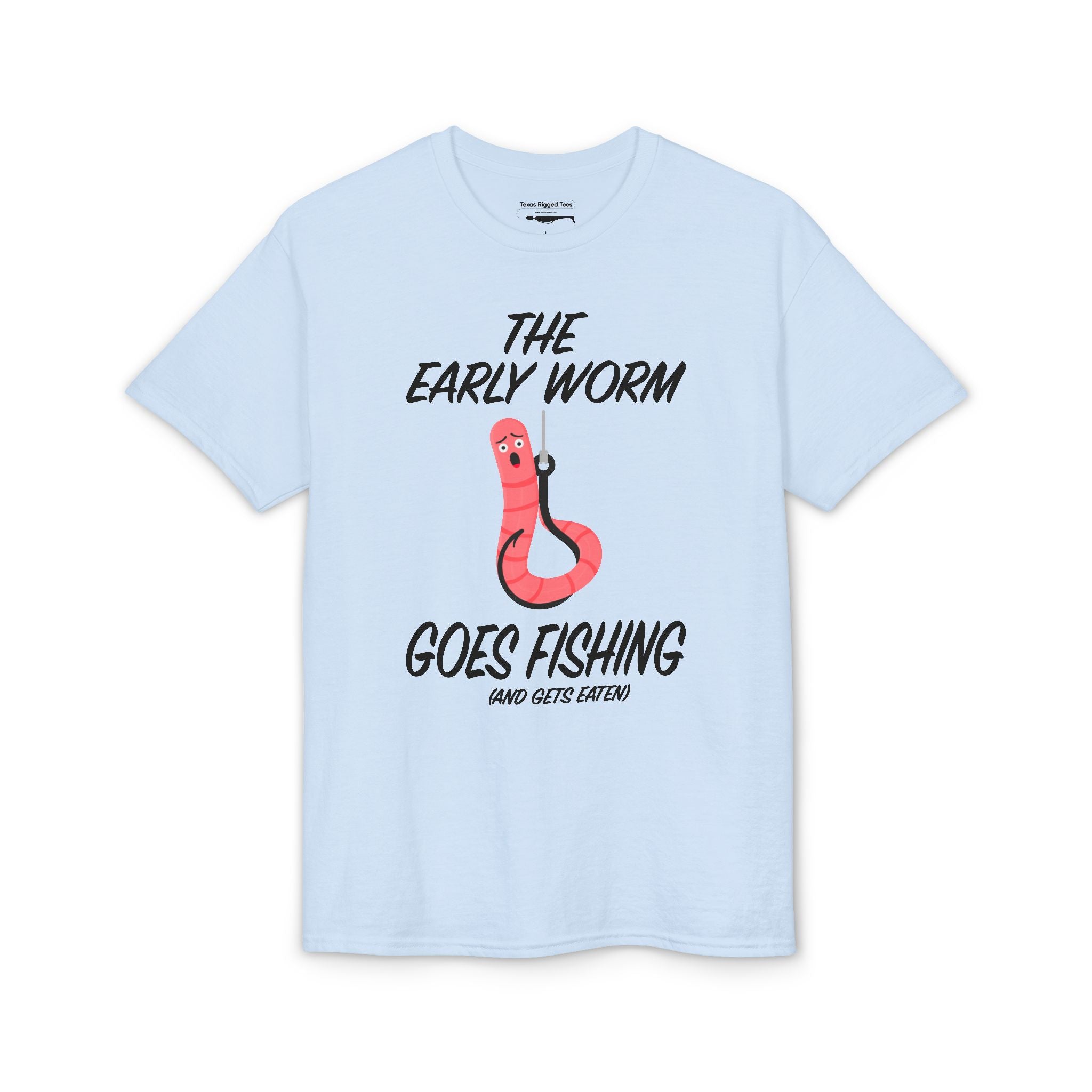 The Early Worm Goes Fishing (and Gets Eaten) — Unisex DryBlend® T-Shirt