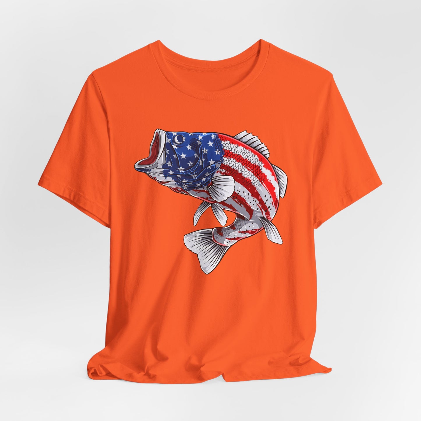 Patriotic Bass — Unisex Cotton Tee