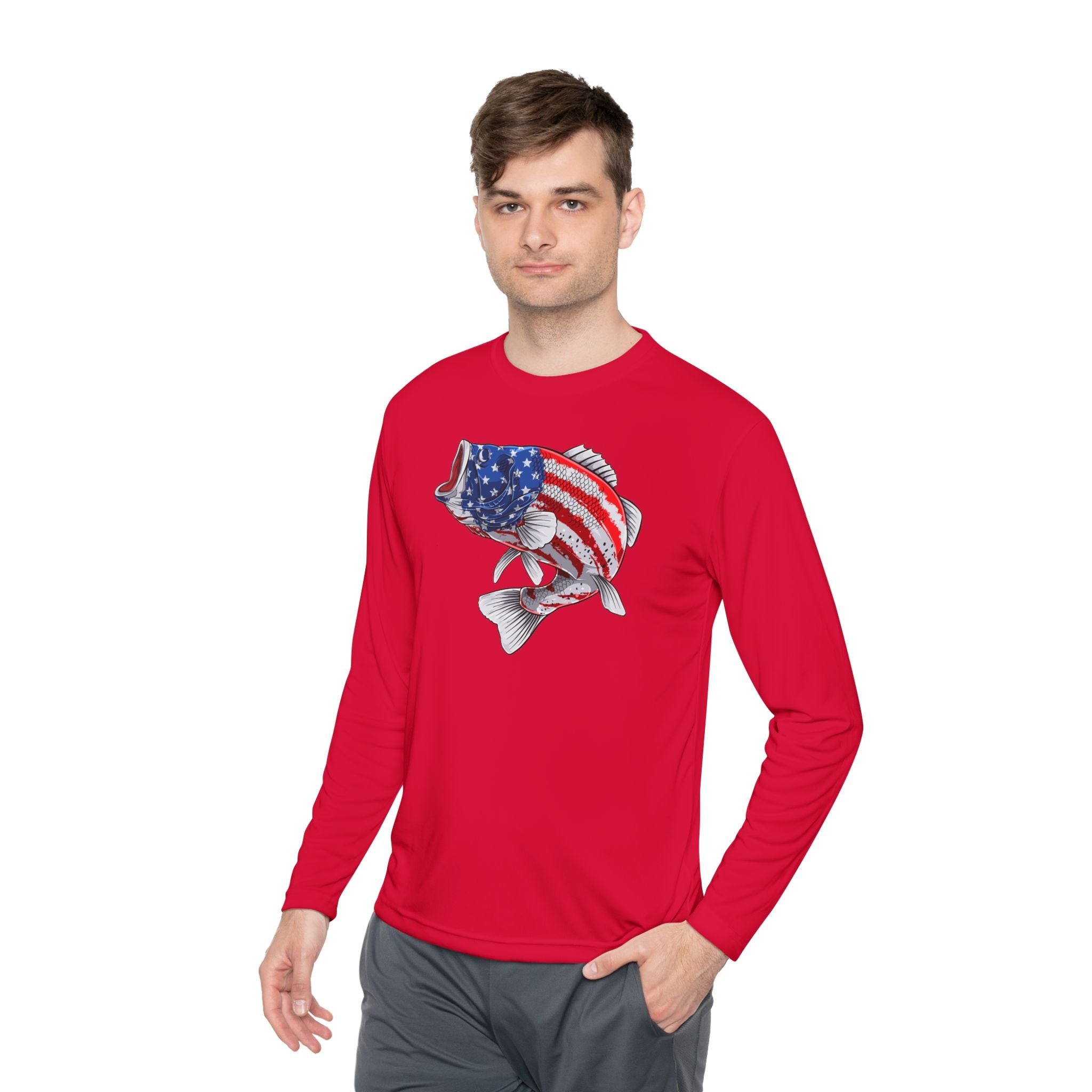Patriotic Bass — Unisex Long Sleeve T-Shirt