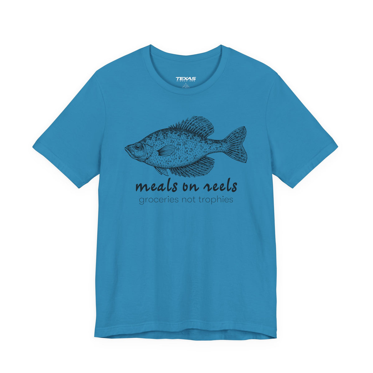 Meals on Reels: Groceries Not Trophies — Unisex Cotton Tee