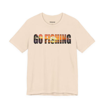 Go Fishing — Unisex Cotton Tee