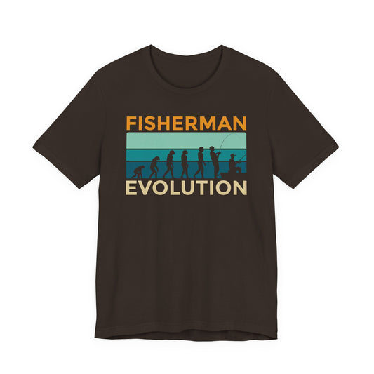Fisherman Evolution — Unisex Cotton Tee