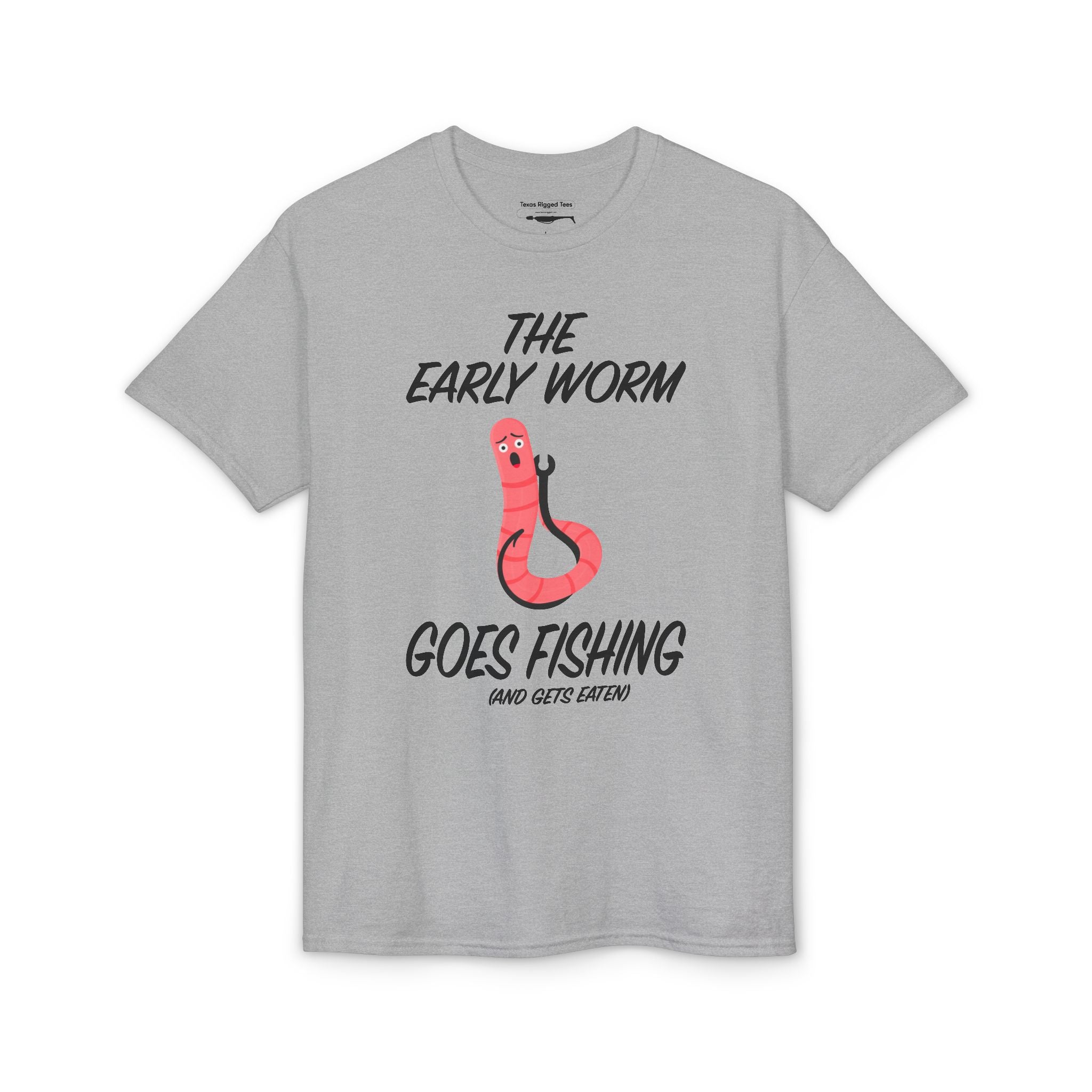 The Early Worm Goes Fishing (and Gets Eaten) — Unisex DryBlend® T-Shirt