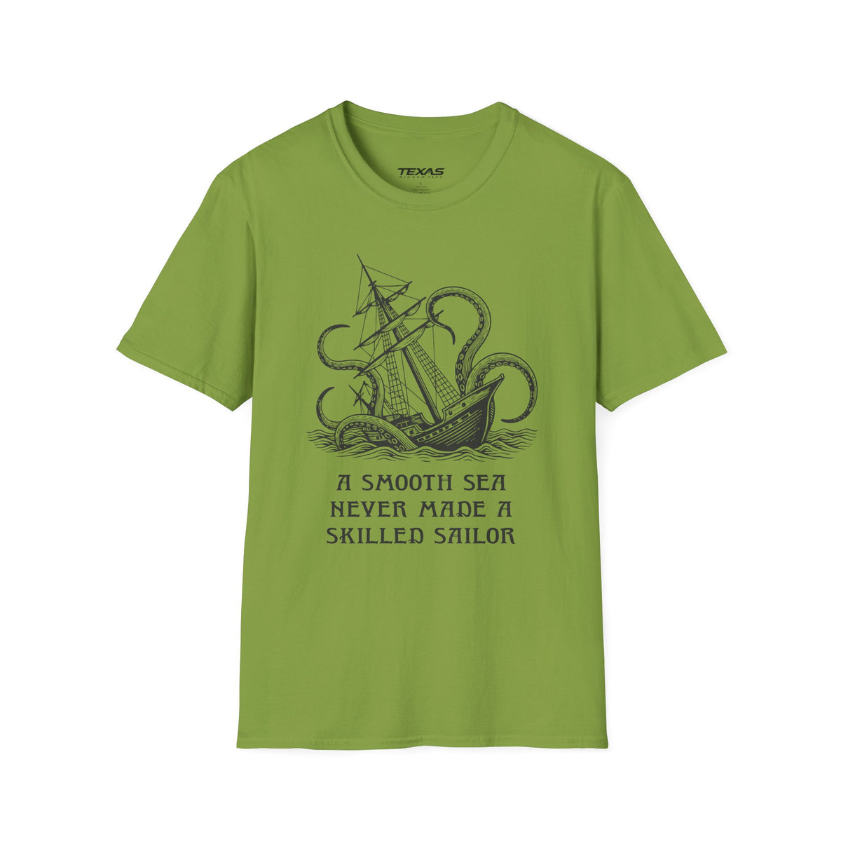 A smooth sea never made a skilled sailor — Unisex Cotton Tee