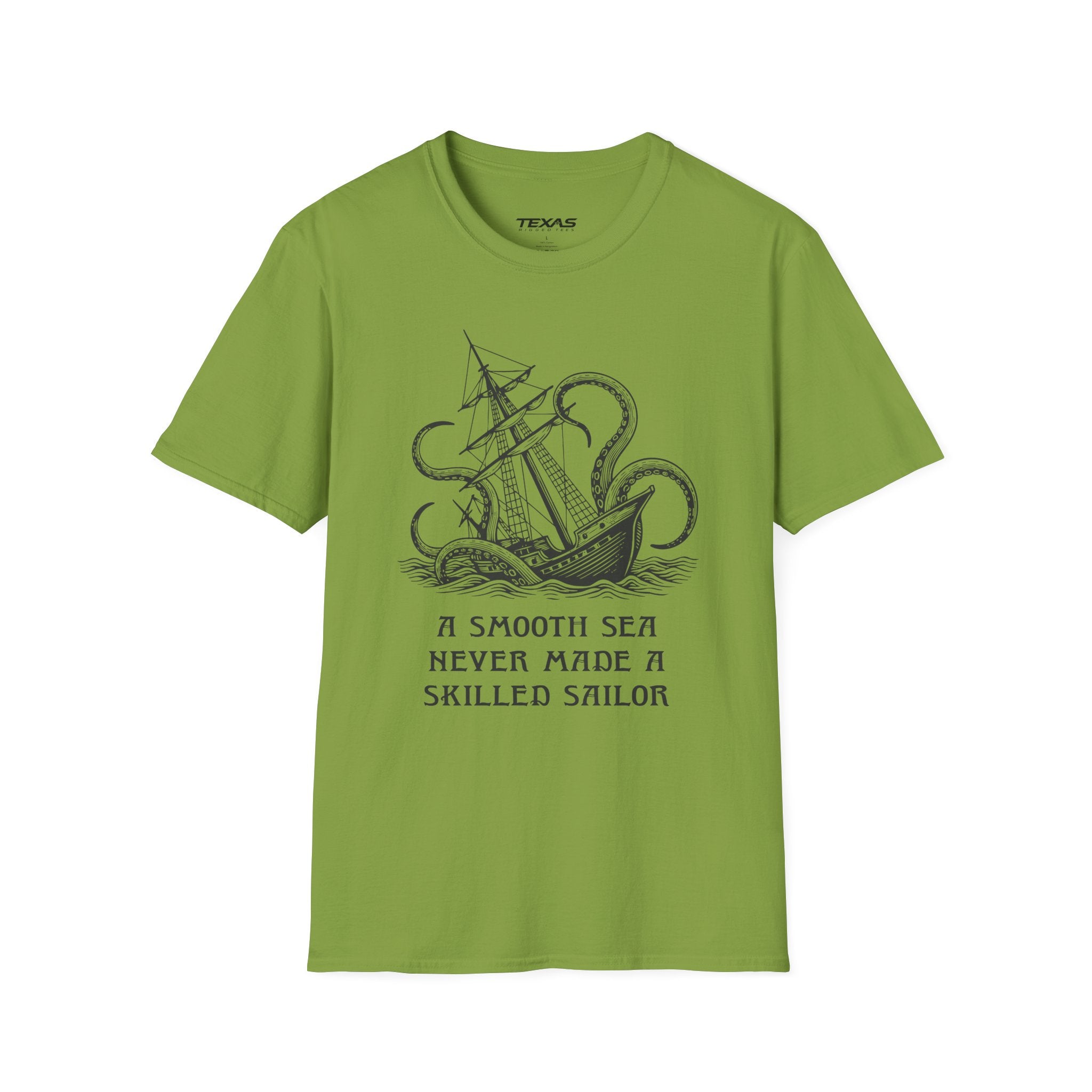 A smooth sea never made a skilled sailor — Unisex Cotton Tee