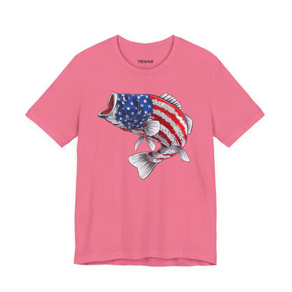 Patriotic Bass — Unisex Cotton Tee