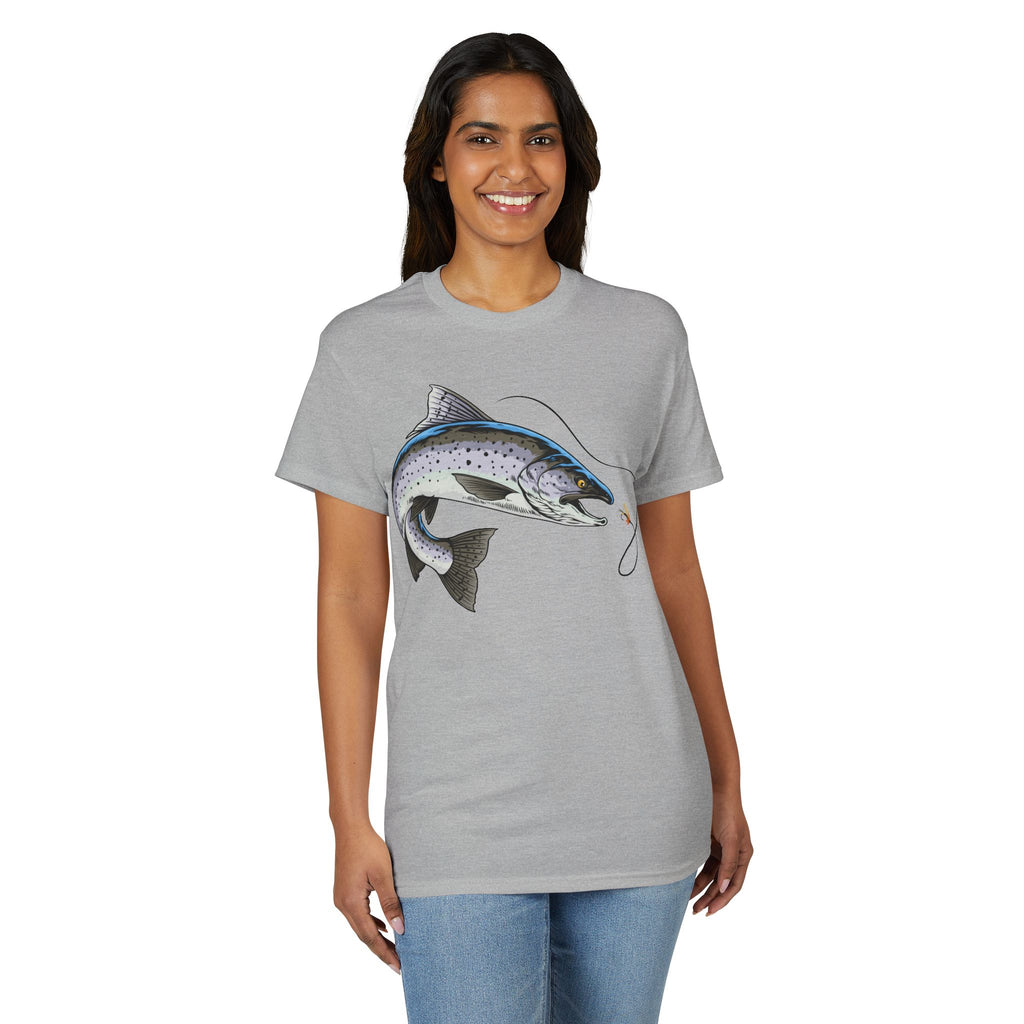 Trout on the Fly — Unisex DryBlend® T-Shirt