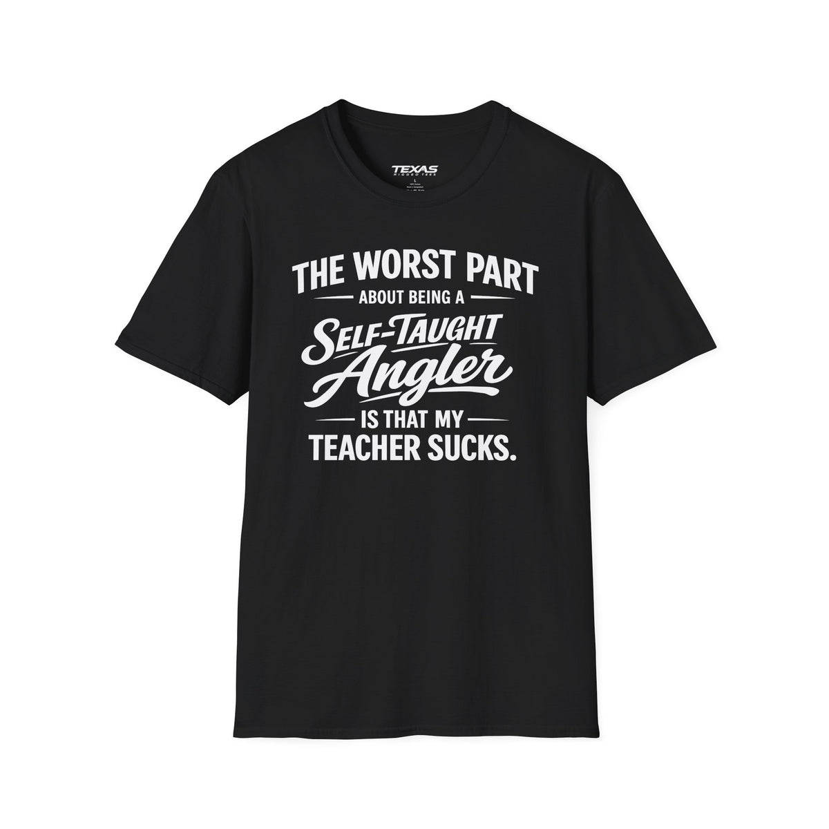 Self-Taught Angler — Unisex Cotton Tee