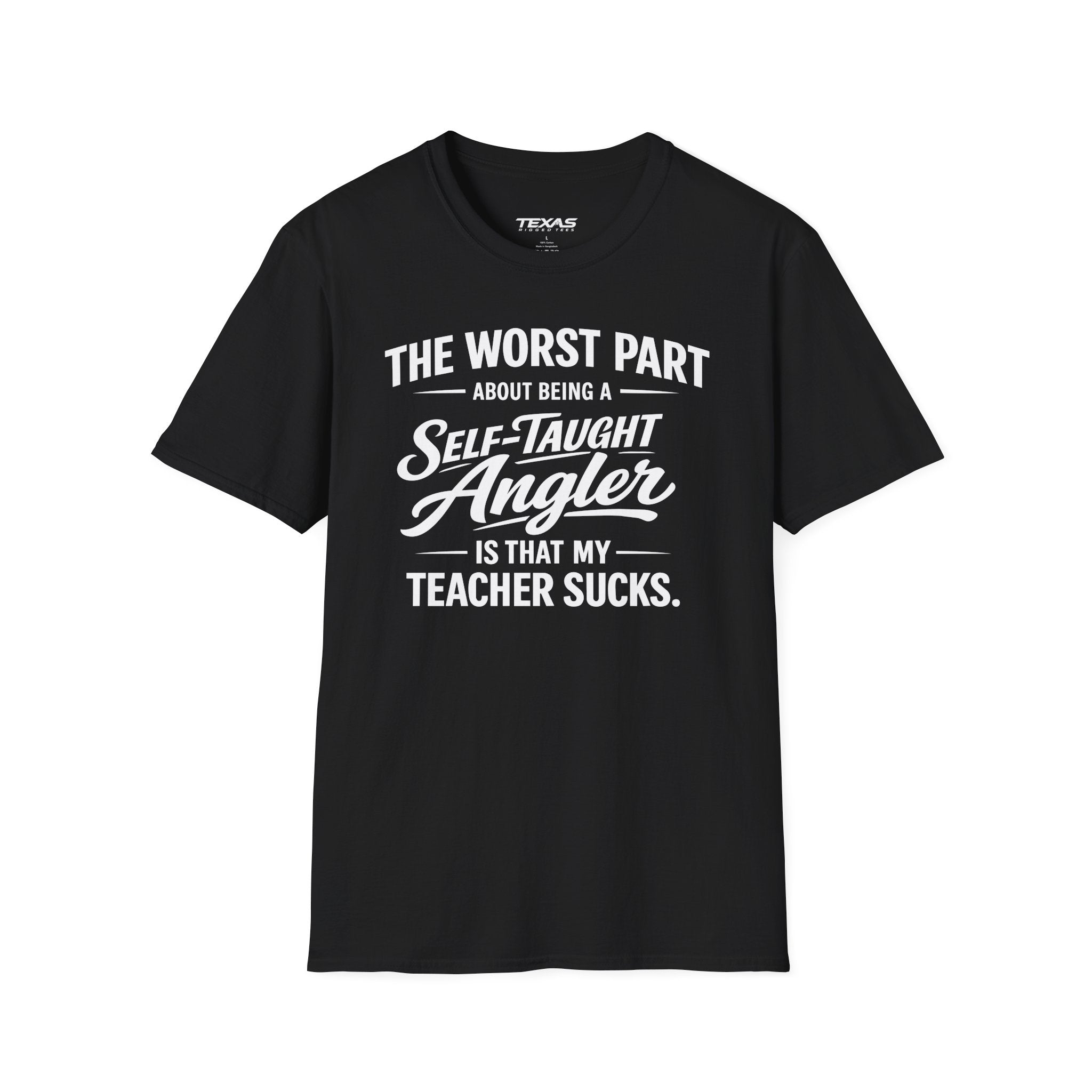 Self-Taught Angler — Unisex Cotton Tee