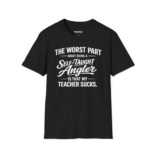 Self-Taught Angler — Unisex Cotton Tee