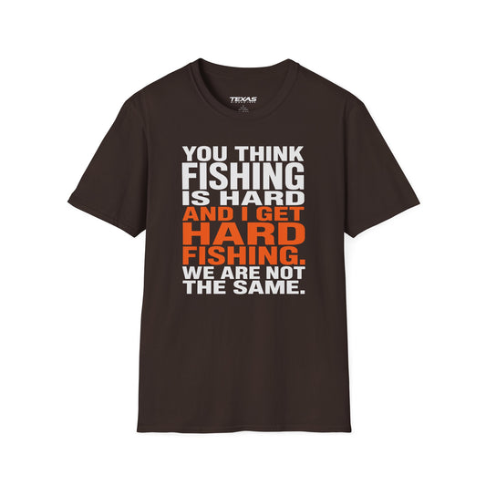 Hard Fishing — Unisex Cotton Tee