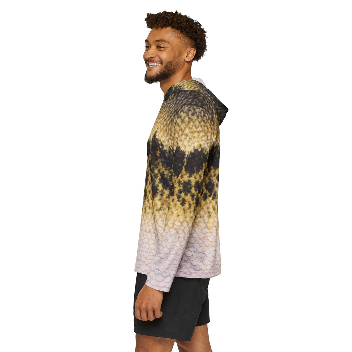 Largemouth Bass — Unisex Fishing Pullover Hoodie (SPF 50+)
