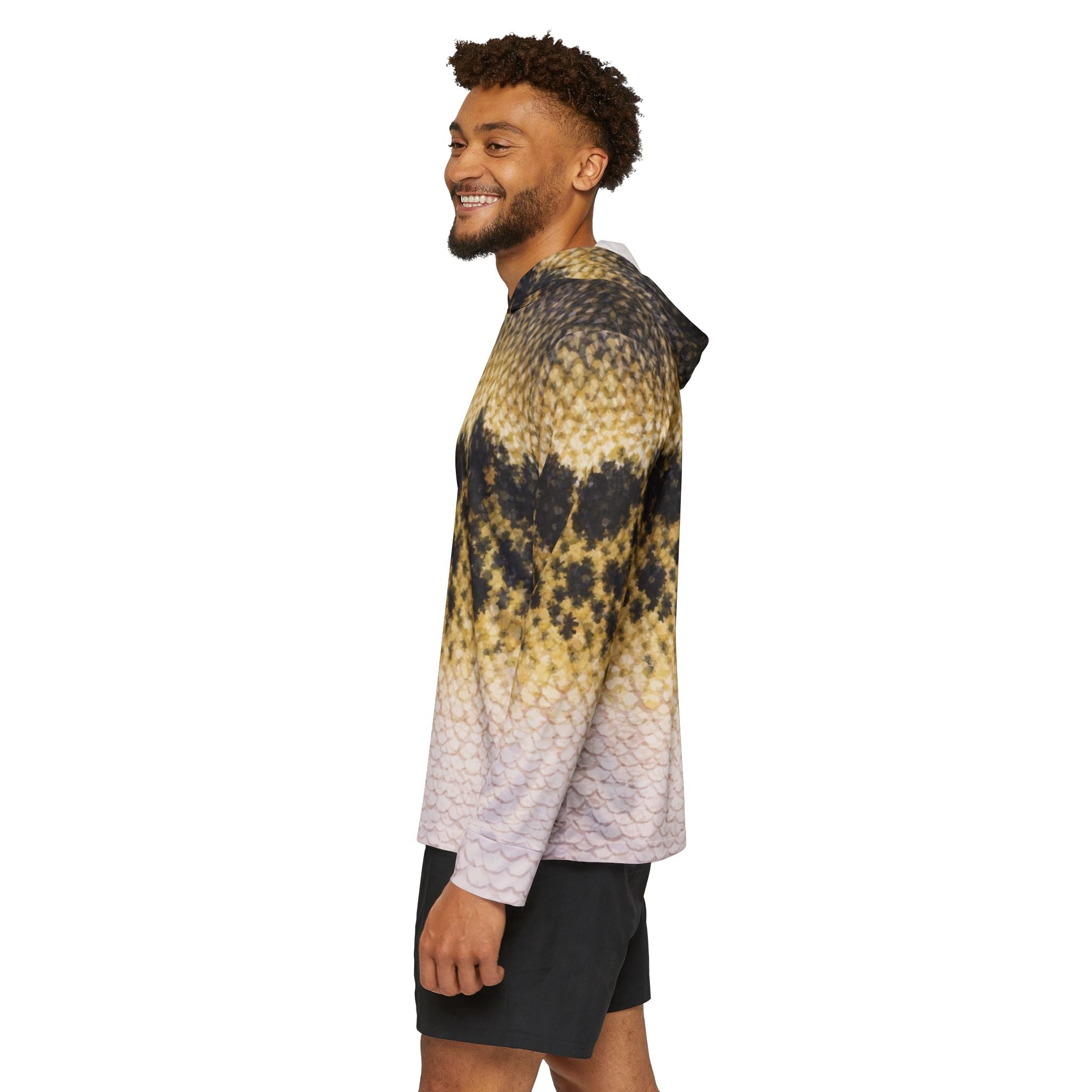 Largemouth Bass — Unisex Fishing Pullover Hoodie (SPF 50+)