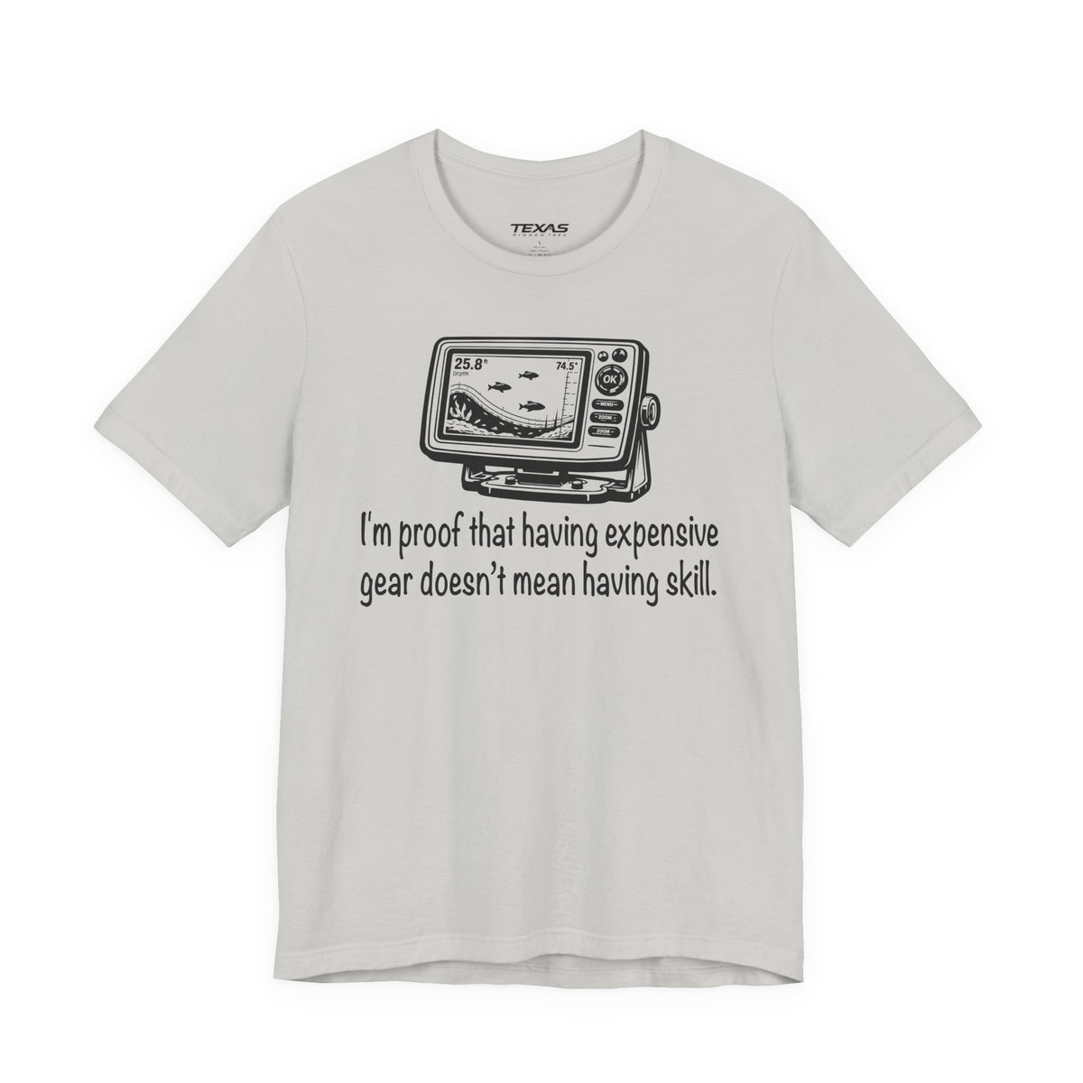 I'm proof that having expensive gear doesn't mean having skill — Unisex Cotton Tee