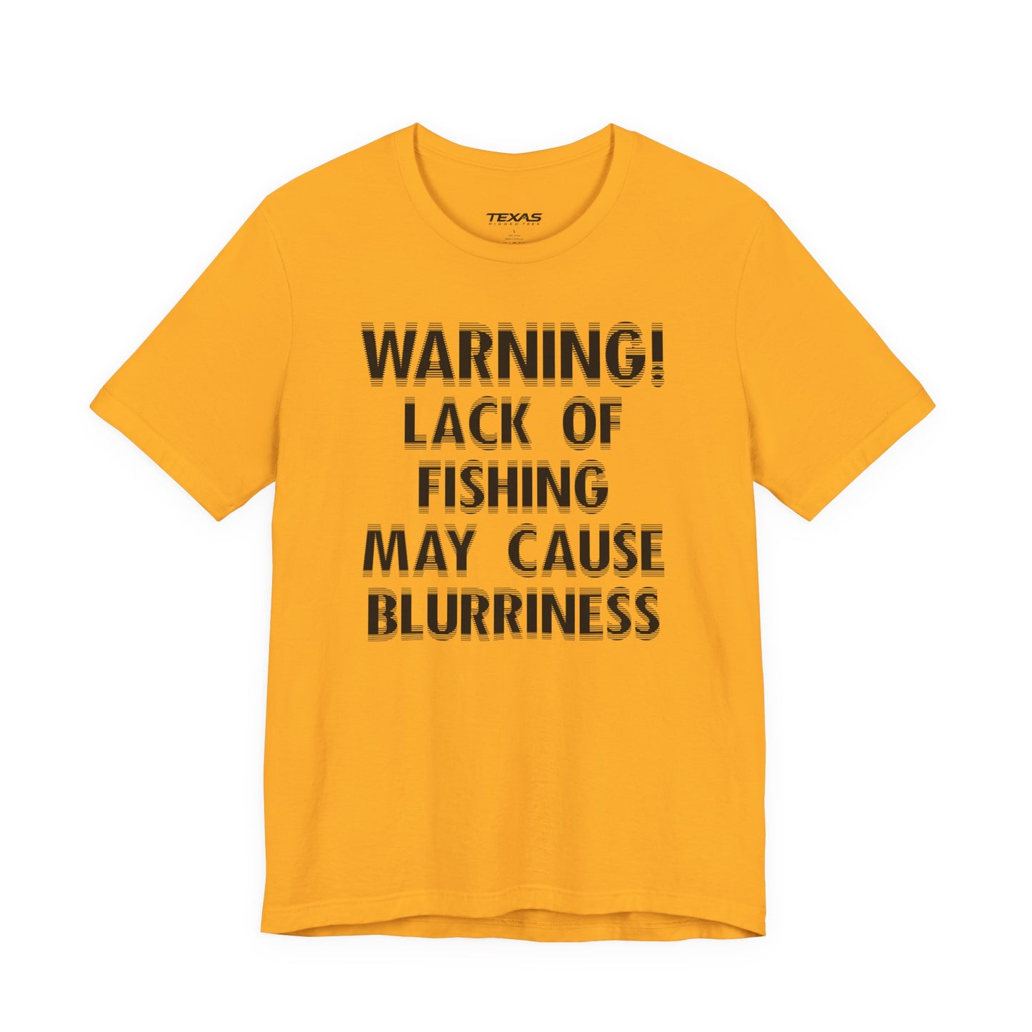 Warning! Lack of Fishing May Cause Blurriness — Unisex Cotton Tee