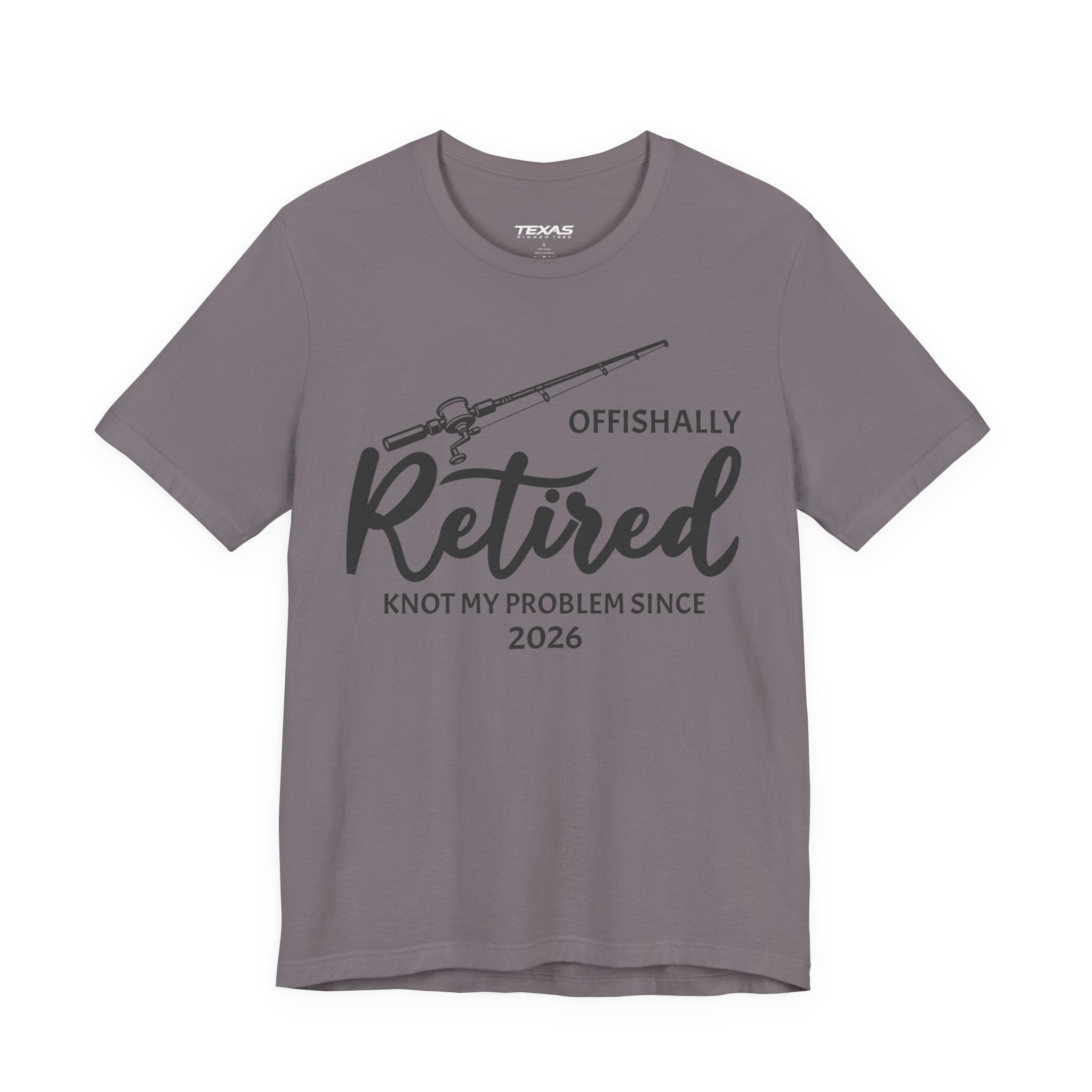 Offishally Retired — Unisex Cotton Tee (Customizable)