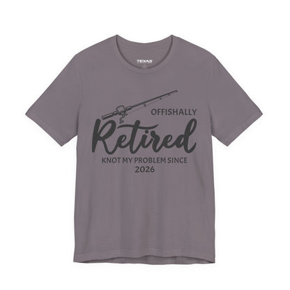 Offishally Retired — Unisex Cotton Tee (Customizable)