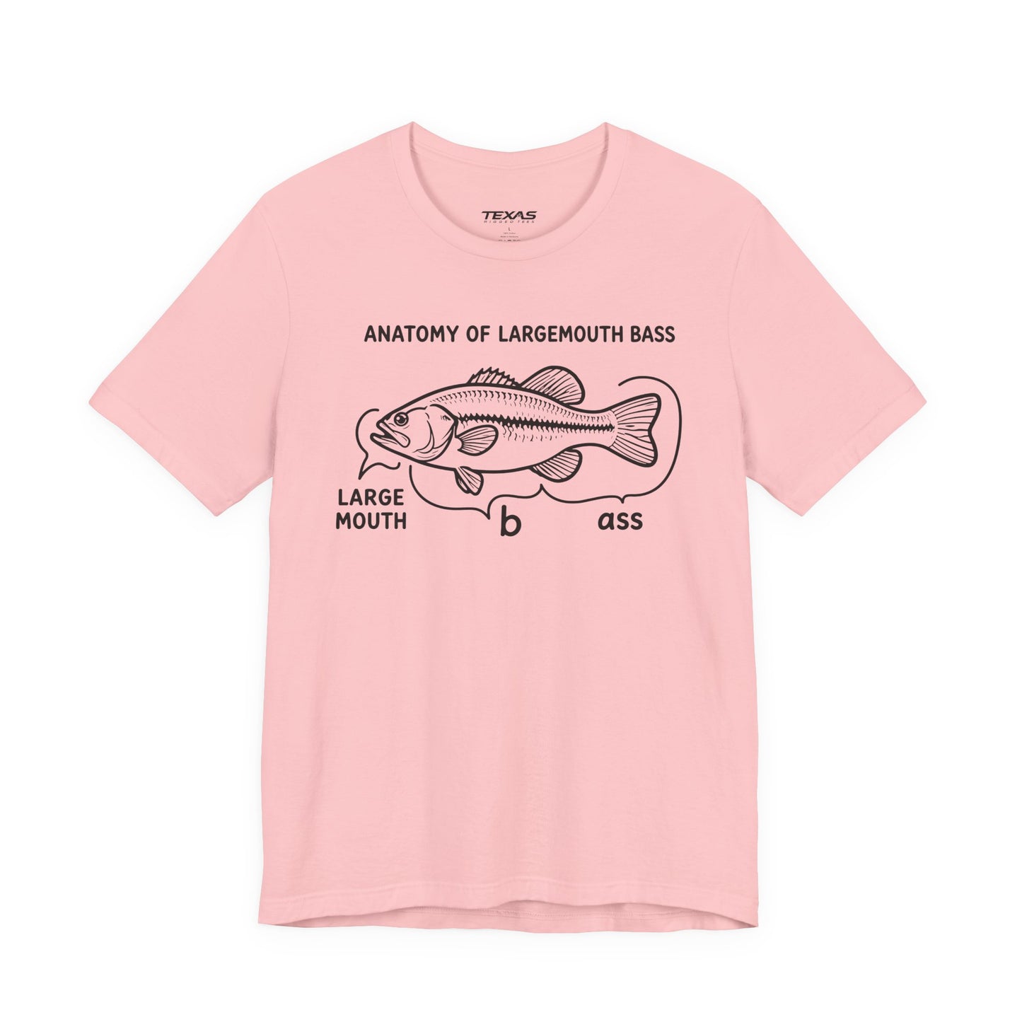 Anatomy of a Largemouth Bass — Unisex Cotton Tee