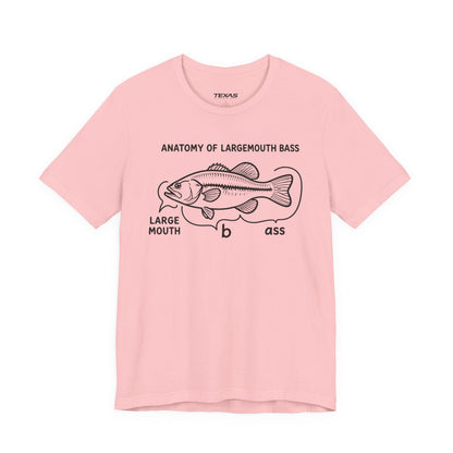 Anatomy of a Largemouth Bass — Unisex Cotton Tee
