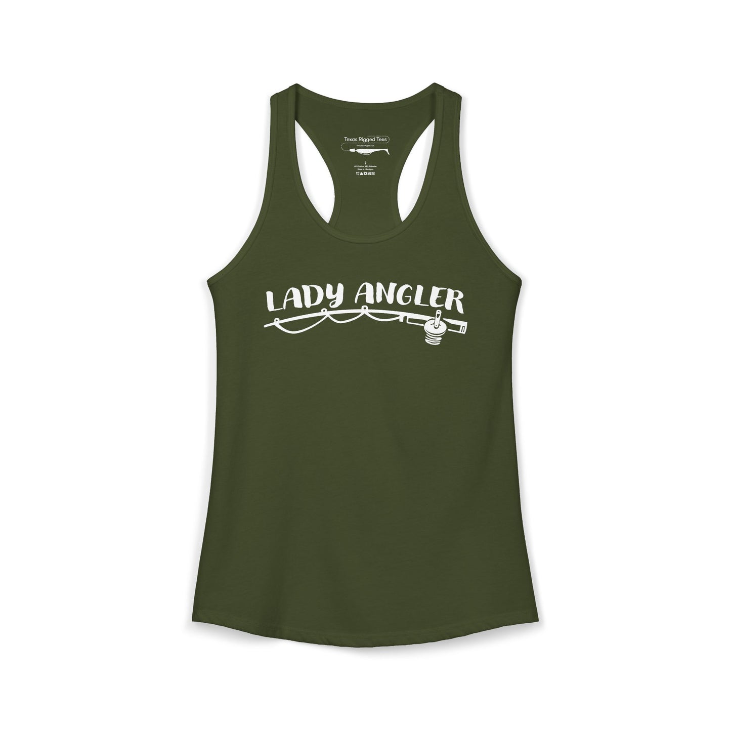 Lady Angler — Women’s Racerback Tank