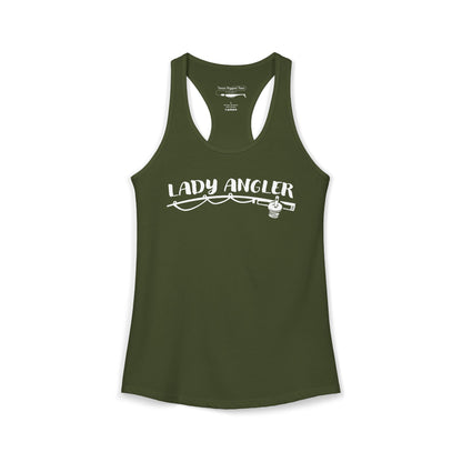 Lady Angler — Women’s Racerback Tank
