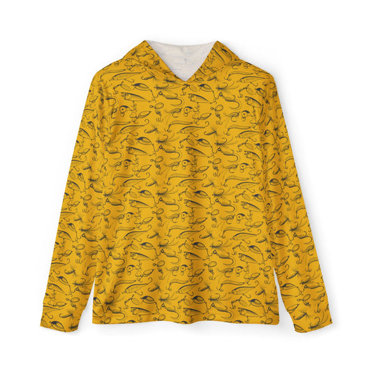 Fishing Lures Pattern — Unisex Fishing Pullover Hoodie (SPF 50+)