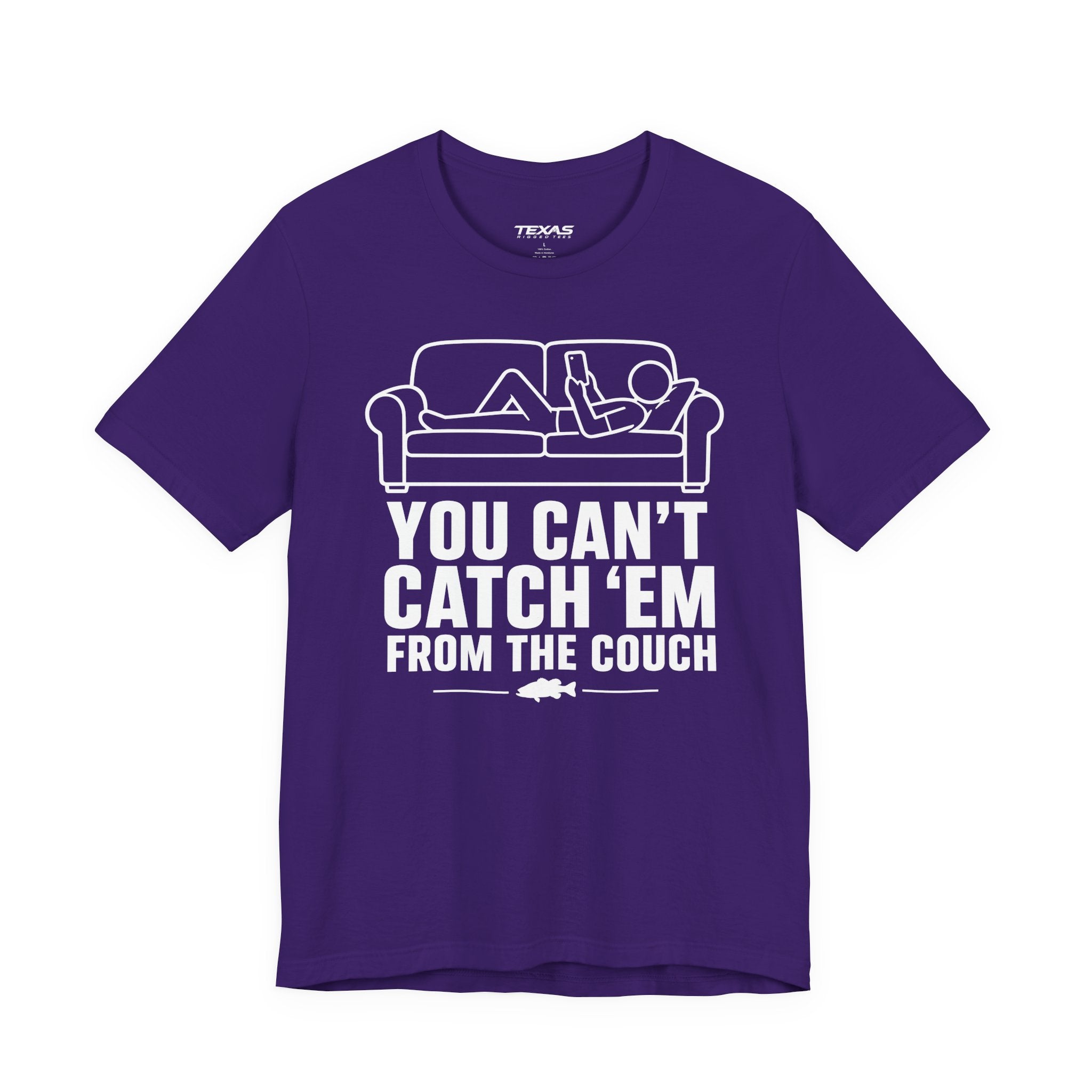 You Can’t Catch Them From the Couch — Unisex Cotton Tee