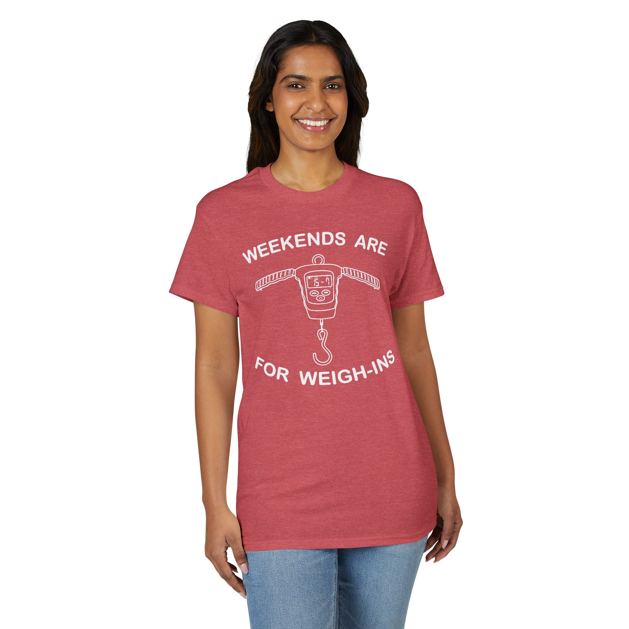 Weekends Are for Weigh-Ins — Unisex DryBlend® T-Shirt