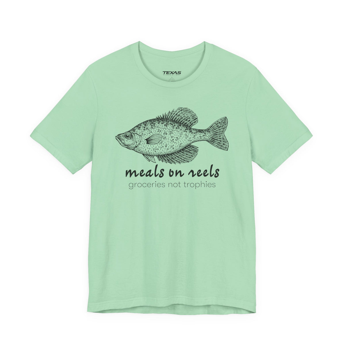 Meals on Reels: Groceries Not Trophies — Unisex Cotton Tee