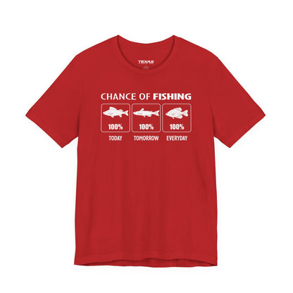 Chance of Fishing — Unisex Cotton Tee