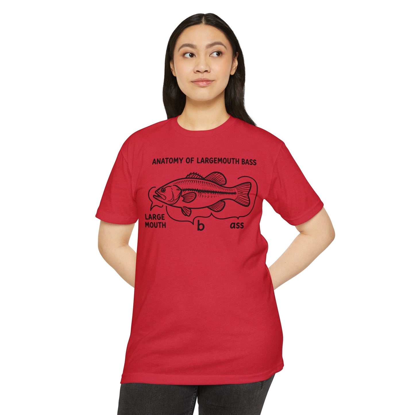 Anatomy of a Largemouth Bass — Cotton-Poly Blend T-Shirt