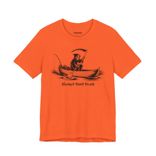 Hooked Until Death — Unisex Cotton Tee